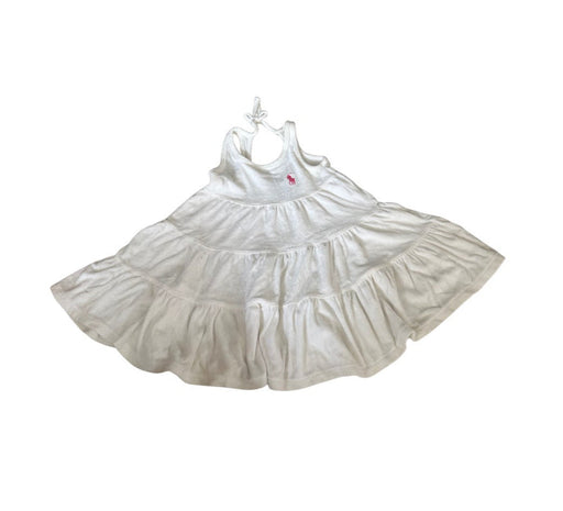 A White Sleeveless Dresses from Ralph Lauren in size 4T for girl. (Front View)