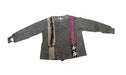 A Grey Crewneck Sweatshirts from Wafflish Waffle in size 4T for girl. (Front View)
