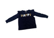 A Navy Long Sleeve Shirts from Seed in size 4T for girl. (Front View)