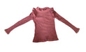 A Pink Long Sleeve Shirts from Puella Flo in size 5T for girl. (Front View)