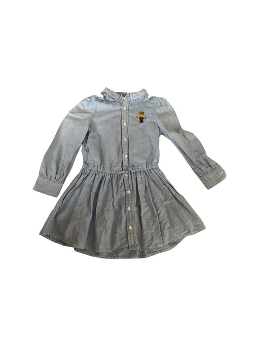 A Blue Long Sleeve Dresses from Ralph Lauren in size 4T for girl. (Front View)