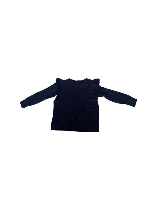 A Navy Long Sleeve Shirts from Seed in size 4T for girl. (Back View)