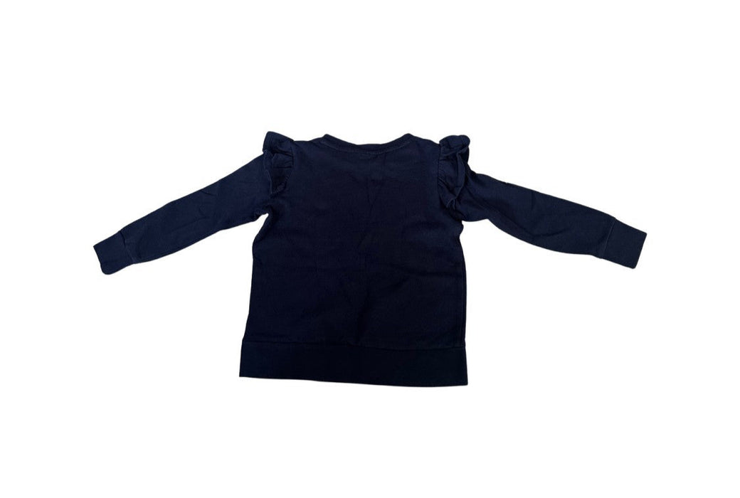 A Navy Long Sleeve Shirts from Seed in size 4T for girl. (Back View)