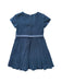 A Blue Short Sleeve Dresses from Jacadi in size 6T for girl. (Back View)