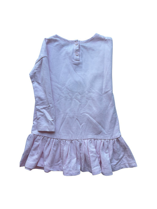 A Pink Long Sleeve Dresses from Seed in size 3T for girl. (Back View)