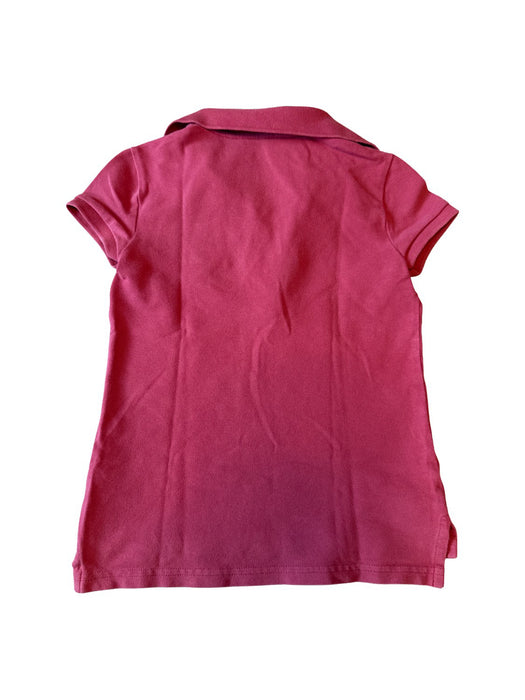 A Red Short Sleeve Polos from Polo Ralph Lauren in size 7Y for girl. (Back View)