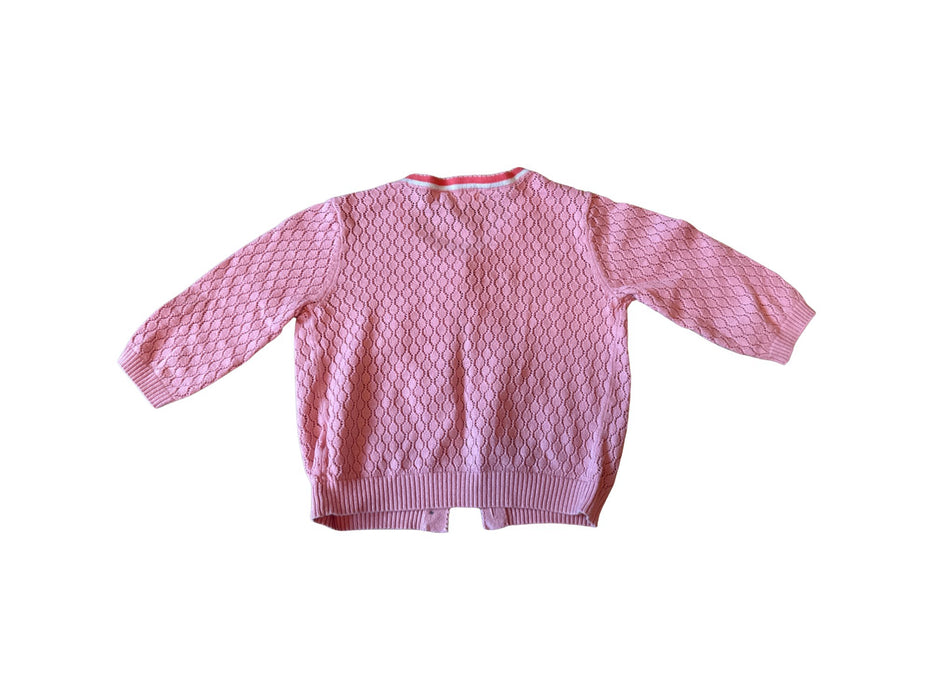 A Pink Cardigans from Momonittu in size 6T for girl. (Back View)