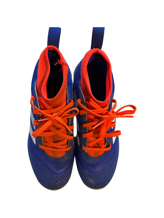 A Blue Sneakers from Adidas in size 12Y for neutral. (Front View)