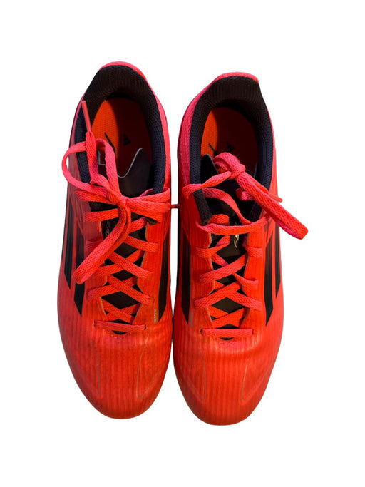 A Red Cleats/Soccer Shoes from Adidas in size 12Y for neutral. (Front View)