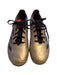 A Gold Cleats/Soccer Shoes from Adidas in size 12Y for neutral. (Front View)