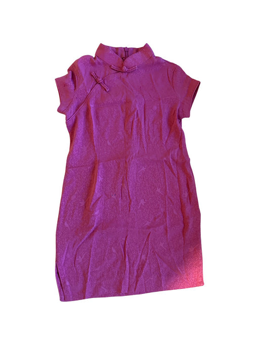 A Pink Short Sleeve Dresses from Shanghai Tang in size 4T for girl. (Front View)