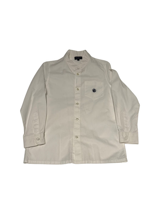 A White Long Sleeve Shirts from Shanghai Tang in size 6T for boy. (Front View)