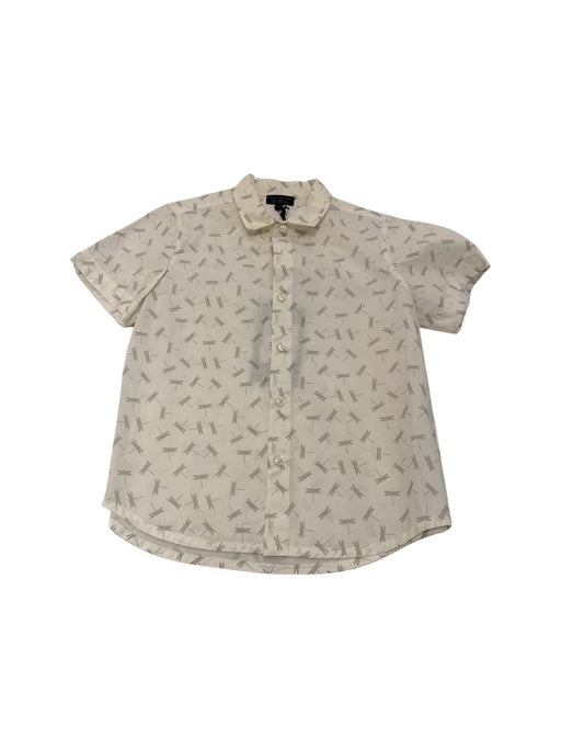 A Beige Short Sleeve Shirts from Shanghai Tang in size 7Y for boy. (Front View)