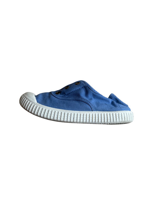 A Blue Slip Ons from Victoria in size 7Y for neutral. (Back View)
