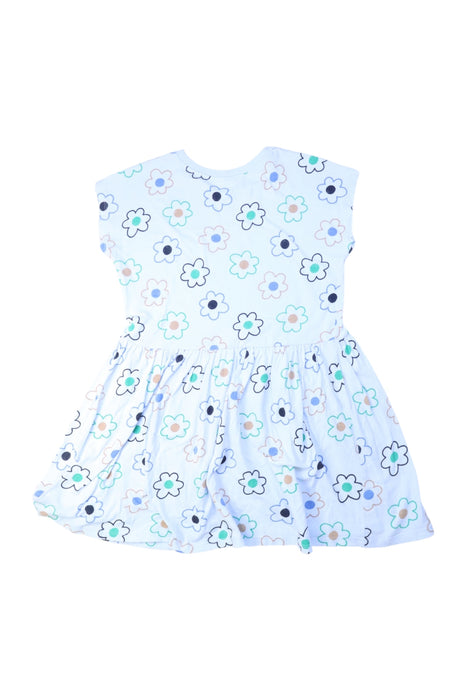 A Multicolour Short Sleeve Dresses from Seed in size 8Y for girl. (Back View)