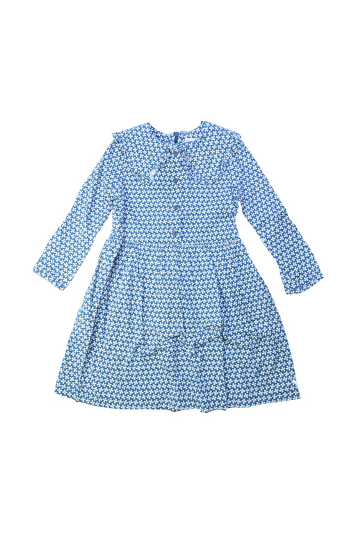 A Blue Long Sleeve Dresses from Blue Dog Baby in size 4T for girl. (Front View)