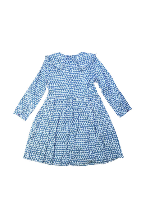 A Blue Long Sleeve Dresses from Blue Dog Baby in size 4T for girl. (Back View)
