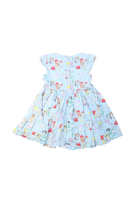 A Multicolour Sleeveless Dresses from Cath Kids London in size 3T for girl. (Back View)