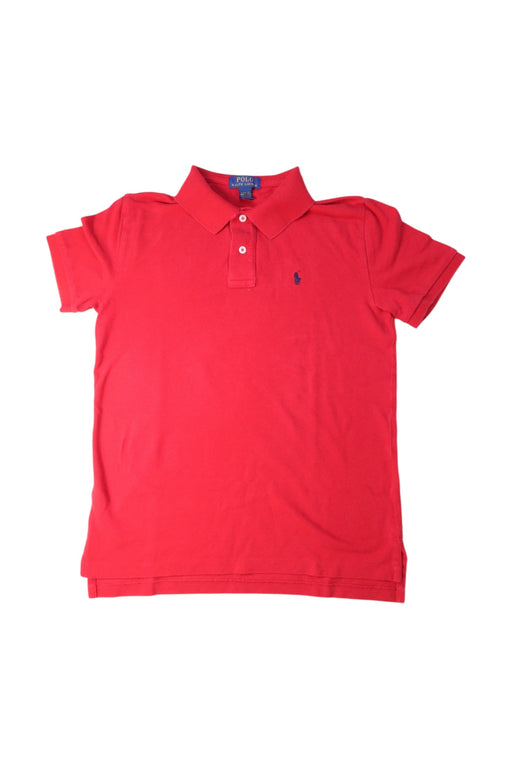 A Red Short Sleeve Polos from Polo Ralph Lauren in size 14Y for boy. (Front View)