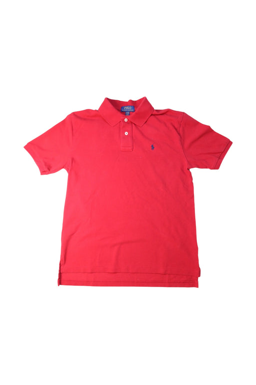 A Red Short Sleeve Polos from Polo Ralph Lauren in size 14Y for boy. (Front View)