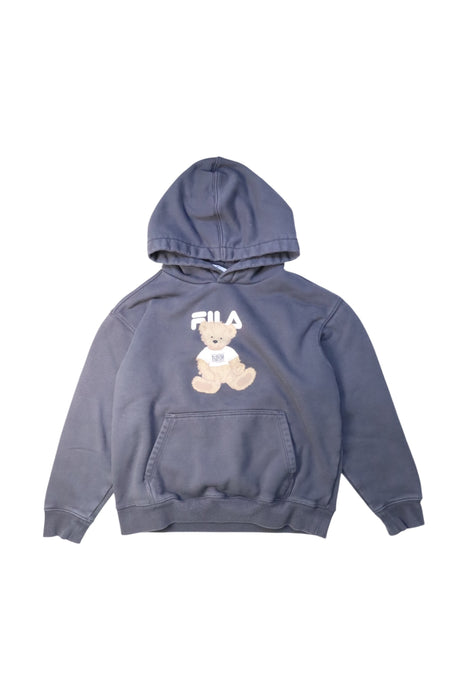 A Blue Hooded Sweatshirts from Fila in size 10Y for boy. (Front View)