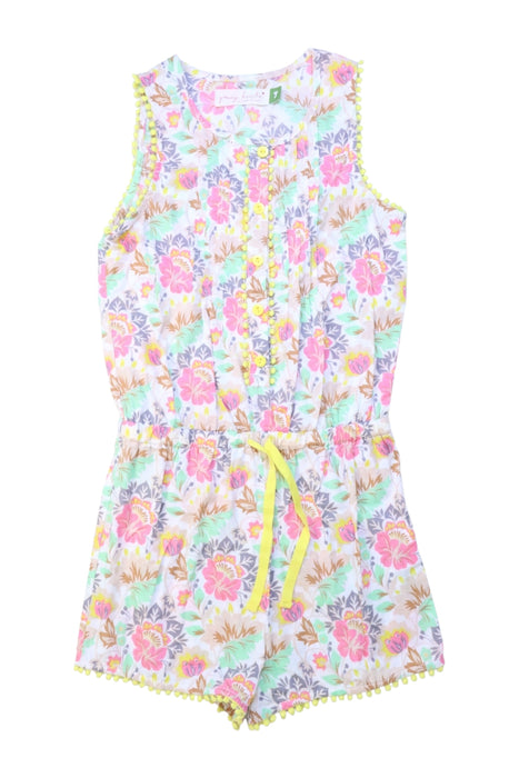 A Multicolour Sleeveless Rompers from Young Hearts by Collette Dinnigan in size 7Y for girl. (Front View)