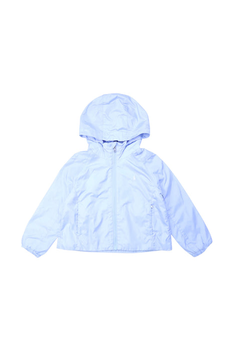 A Blue Rain Jackets from Polo Ralph Lauren in size 4T for girl. (Front View)