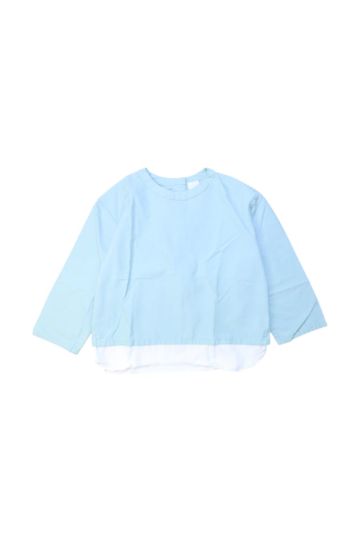 A Blue Long Sleeve Shirts from COS in size 4T for girl. (Front View)