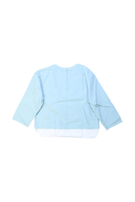 A Blue Long Sleeve Shirts from COS in size 4T for girl. (Back View)