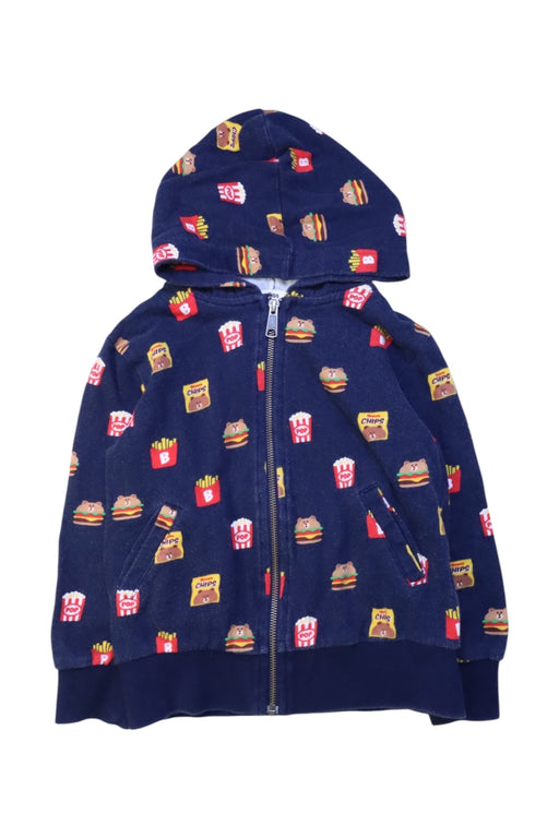 A Multicolour Zippered Sweatshirts from LINE FRIENDS in size 5T for girl. (Front View)