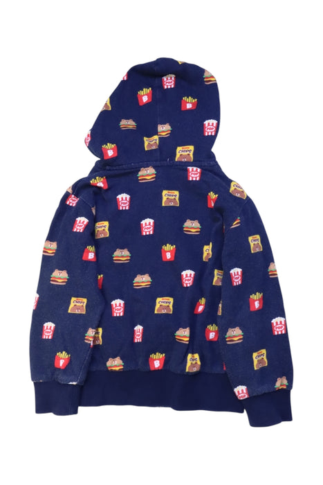 A Multicolour Zippered Sweatshirts from LINE FRIENDS in size 5T for girl. (Back View)