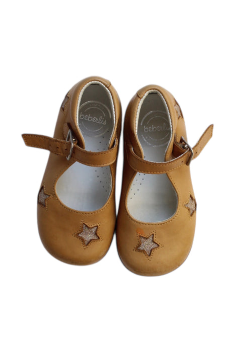 A Beige Flats from Beberlis in size 18-24M for girl. (Back View)