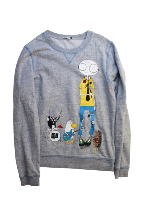 A Grey Crewneck Sweatshirts from Little Marc Jacobs in size 12Y for girl. (Front View)
