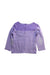 A Purple Long Sleeve Tops from Jojo Maman Bébé in size 7Y for girl. (Back View)