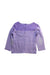 A Purple Long Sleeve Tops from Jojo Maman Bébé in size 7Y for girl. (Back View)