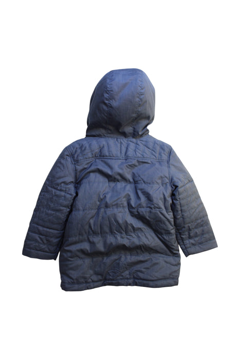 A Blue Puffer/Quilted Coats & Outerwear from Hanna Andersson in size 3T for boy. (Back View)