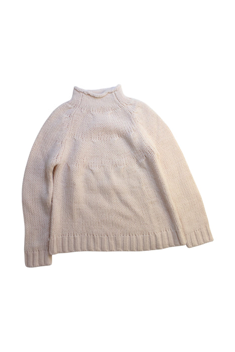 A Ivory Knit Sweaters from Bonpoint in size 10Y for girl. (Front View)
