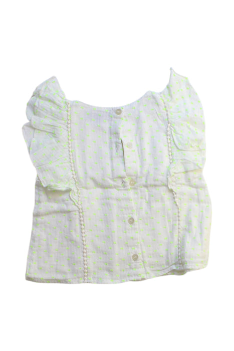 A White Short Sleeve Tops from Velveteen in size 12-18M for girl. (Back View)