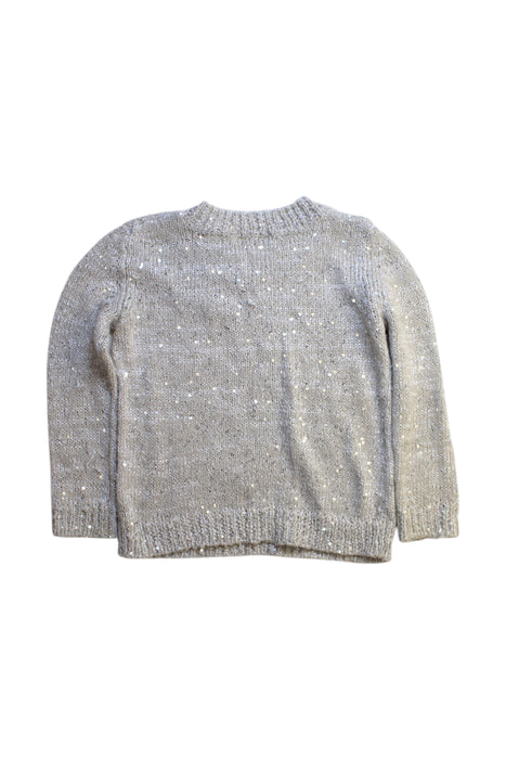 A Silver Knit Sweaters from Seed in size 3T for girl. (Back View)