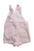 A Pink Overall Shorts from Seed in size 12-18M for girl. (Front View)