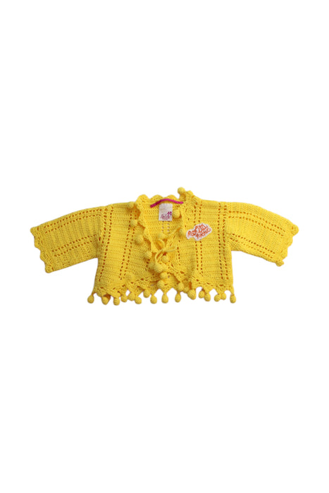 A Yellow Cardigans from Nolita Pocket in size 4T for girl. (Front View)