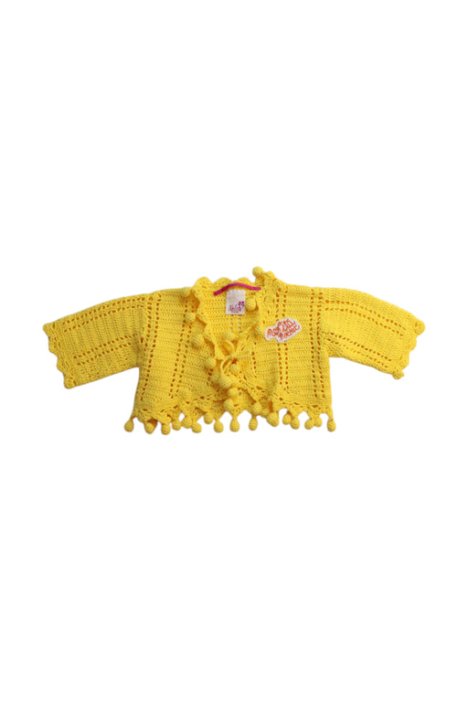 A Yellow Cardigans from Nolita Pocket in size 4T for girl. (Front View)