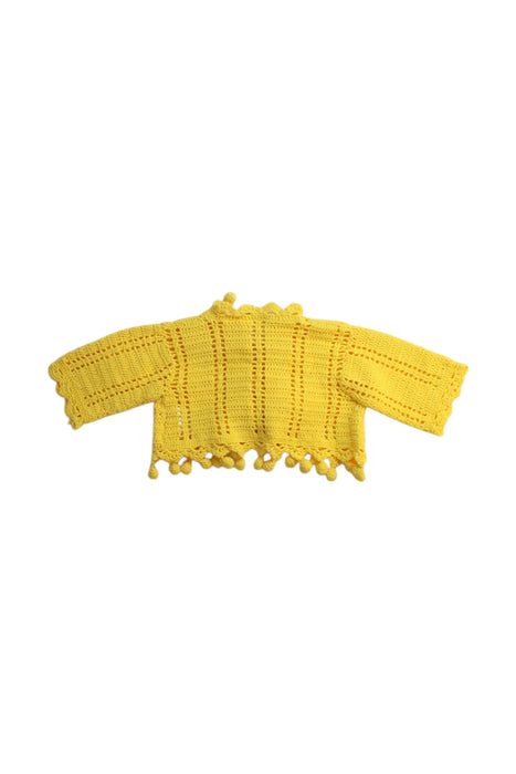 A Yellow Cardigans from Nolita Pocket in size 4T for girl. (Back View)