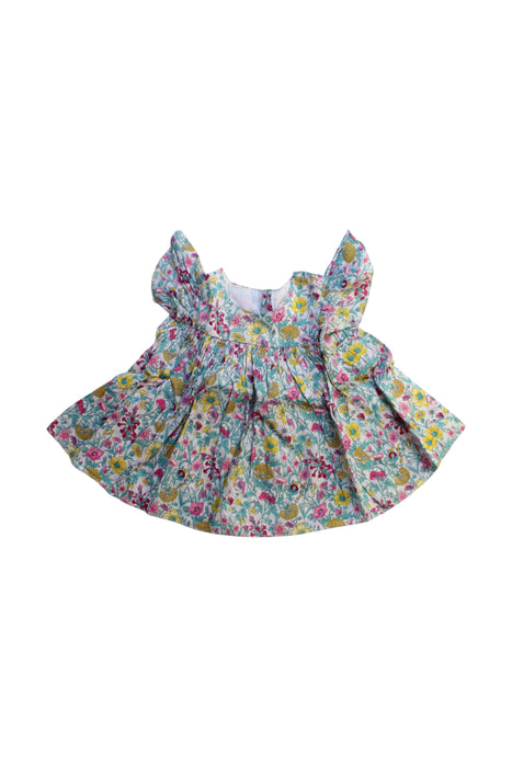 A Multicolour Sleeveless Dresses from Jacadi in size 12-18M for girl. (Front View)