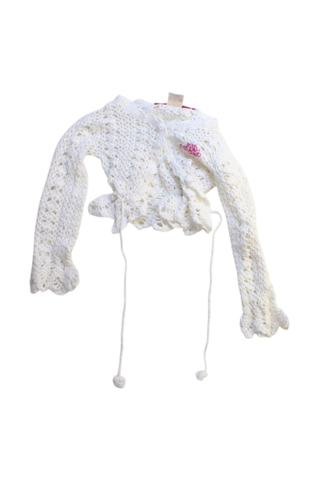 A White Cardigans from Nolita Pocket in size 3-6M for girl. (Front View)