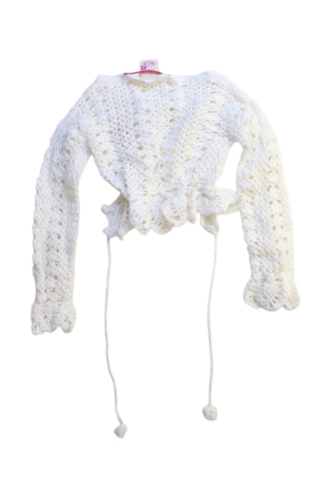 A White Cardigans from Nolita Pocket in size 3-6M for girl. (Back View)