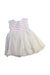 A Pink Sleeveless Dresses from Petit Bateau in size 12-18M for girl. (Front View)