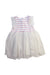 A Pink Sleeveless Dresses from Petit Bateau in size 12-18M for girl. (Back View)