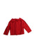 A Red Cardigans from Bout'Chou in size 6-12M for girl. (Back View)