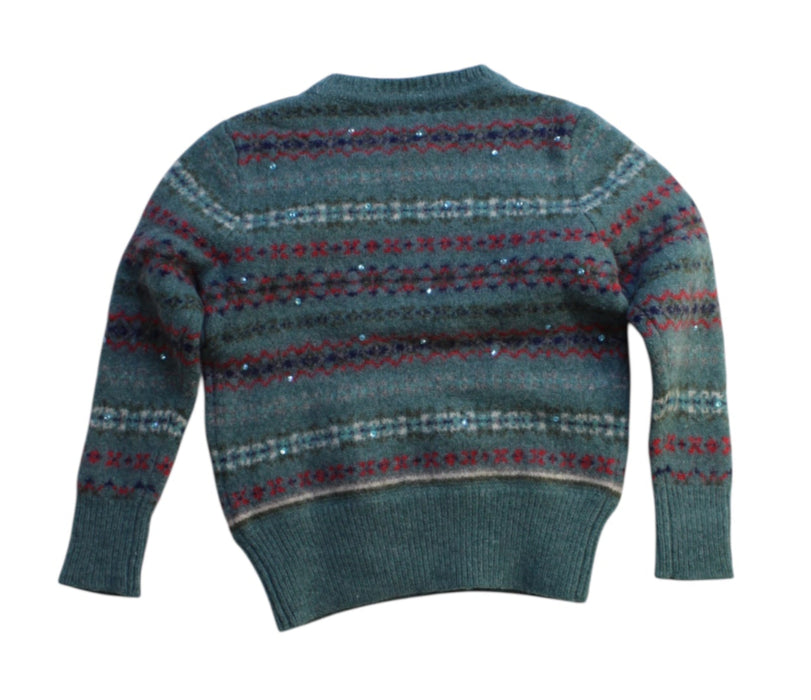 A Multicolour Knit Sweaters from Bonpoint in size 4T for girl. (Back View)